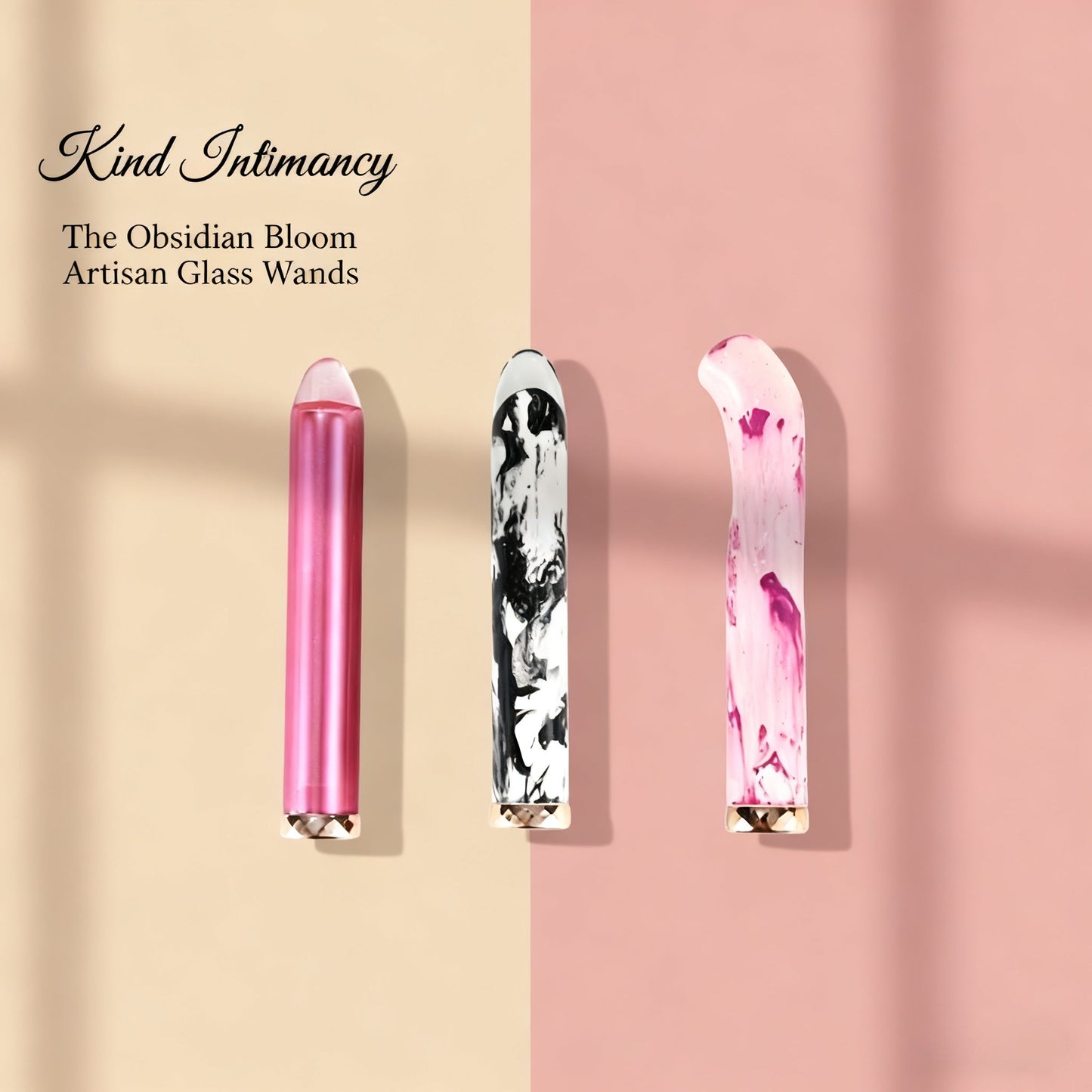 The Obsidian Bloom Artisan Glass Wand