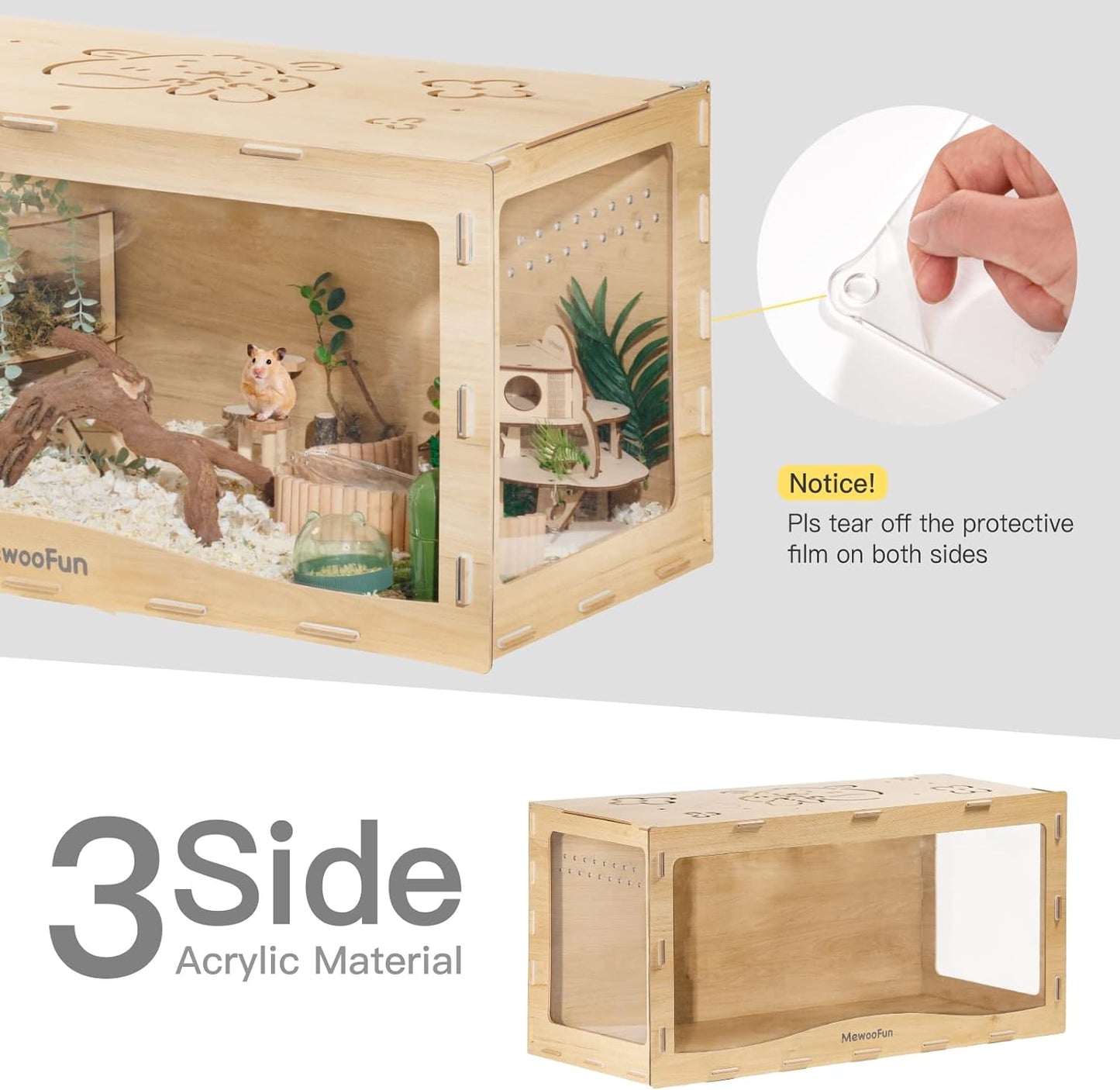 Wooden Hamster Cage