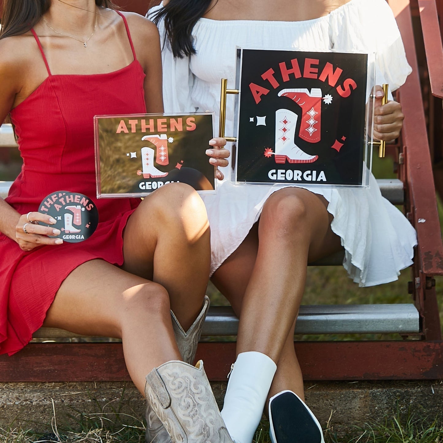 Georgia Kickoff College Town Small Acrylic Tray