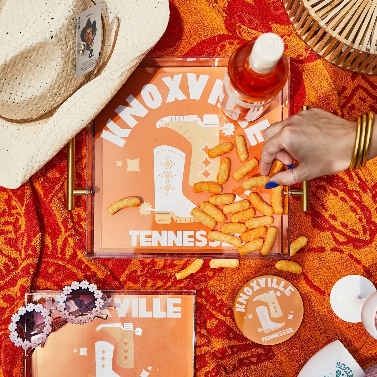 Tennessee Kickoff College Town Large Acrylic Tray
