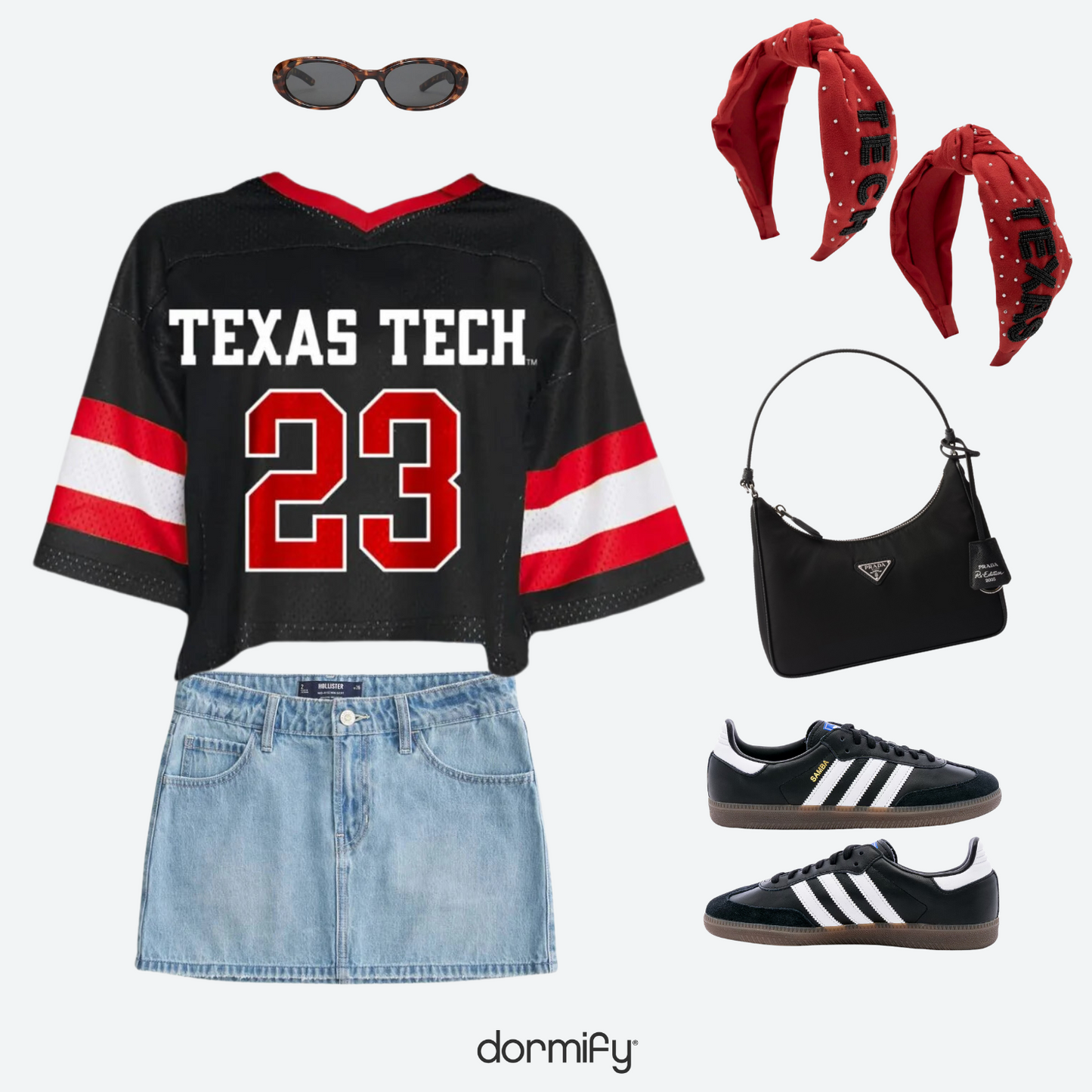 Texas Tech Beaded Headband