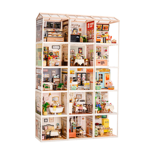 Rolife Super Creator 15 in 1  Plastic DIY Miniature House