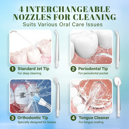 Seurico™ Water Dental Flosser Teeth Pick - Cordless Portable 4 Modes🦷