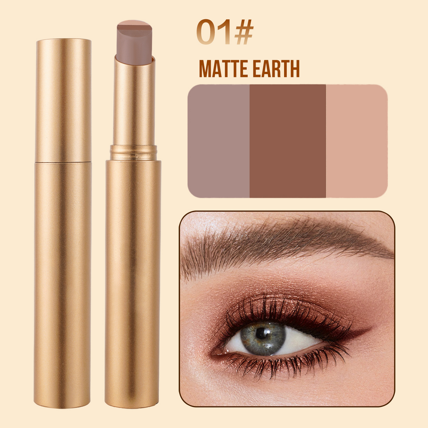 🔥LAST DAY - BUY 1 GET 1 FREE JUST $14.99 EACH🔥✨ 3-in-1 Shimmer Eyeshadow Stick | One Swipe, Stunning Eyes 💖