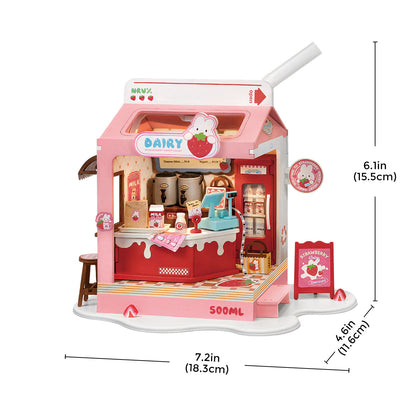 Rolife Food Box Shop DIY Miniature House Kit