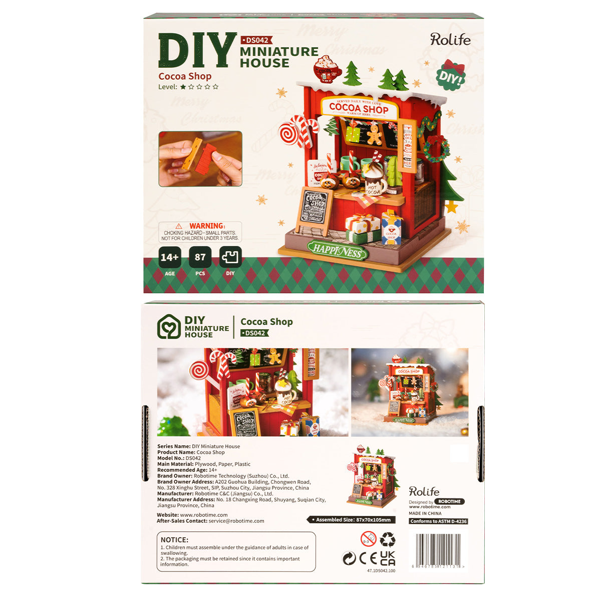 Rolife Cocoa Shop DIY Miniature House DS042