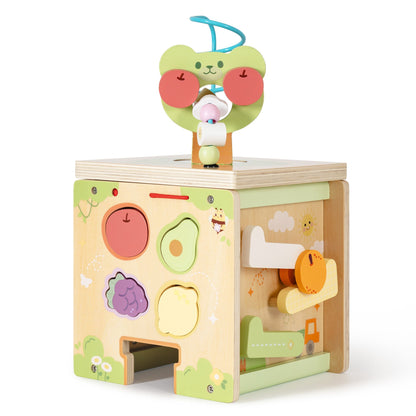 ROBUD Wooden Activity Cube - Little Bear Orchard
