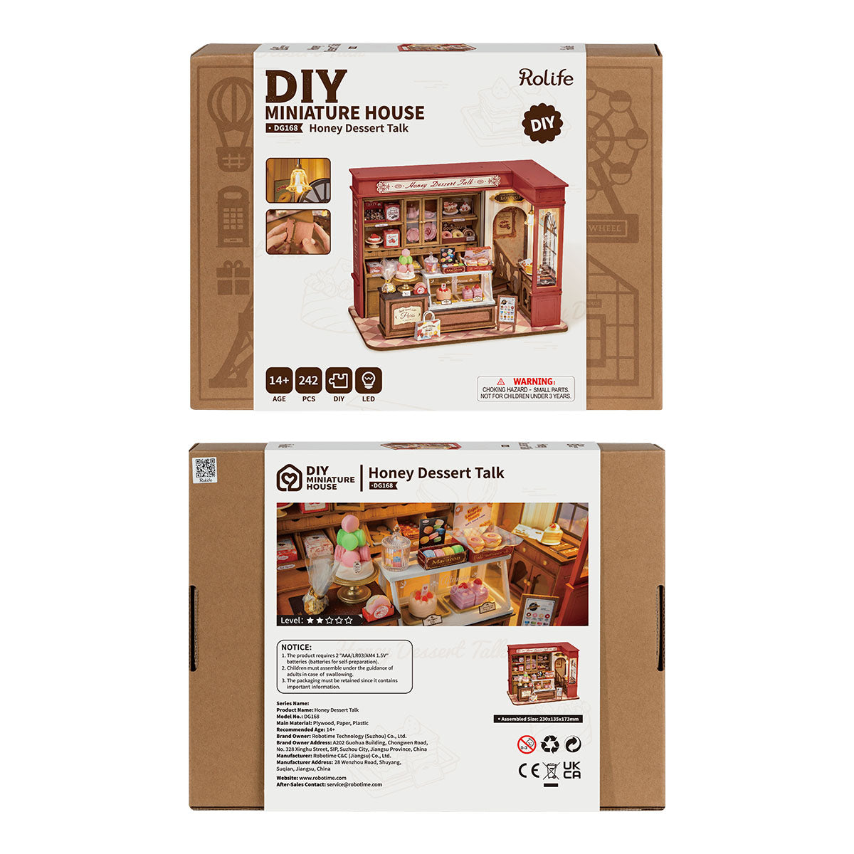 Rolife Honey Dessert Talk DIY Miniature House DG168