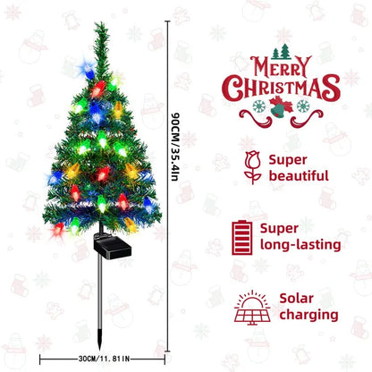 🎄Christmas Flash Deal 🎁 65% OFF✨ 4-in-1 Aurora Haven Solar Powered Christmas Tree