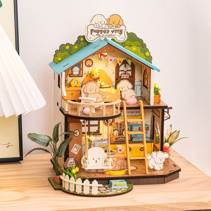Rolife Puppy's Cozy Villa DIY Miniature House DG169