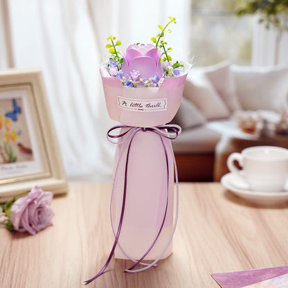 ROKR Purple Rose DIY Bouquet 3D Puzzle AF021