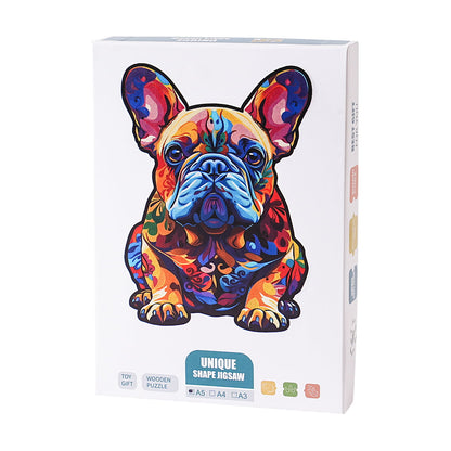 ROBOTIME French Bulldog Wooden Jigsaw Puzzle