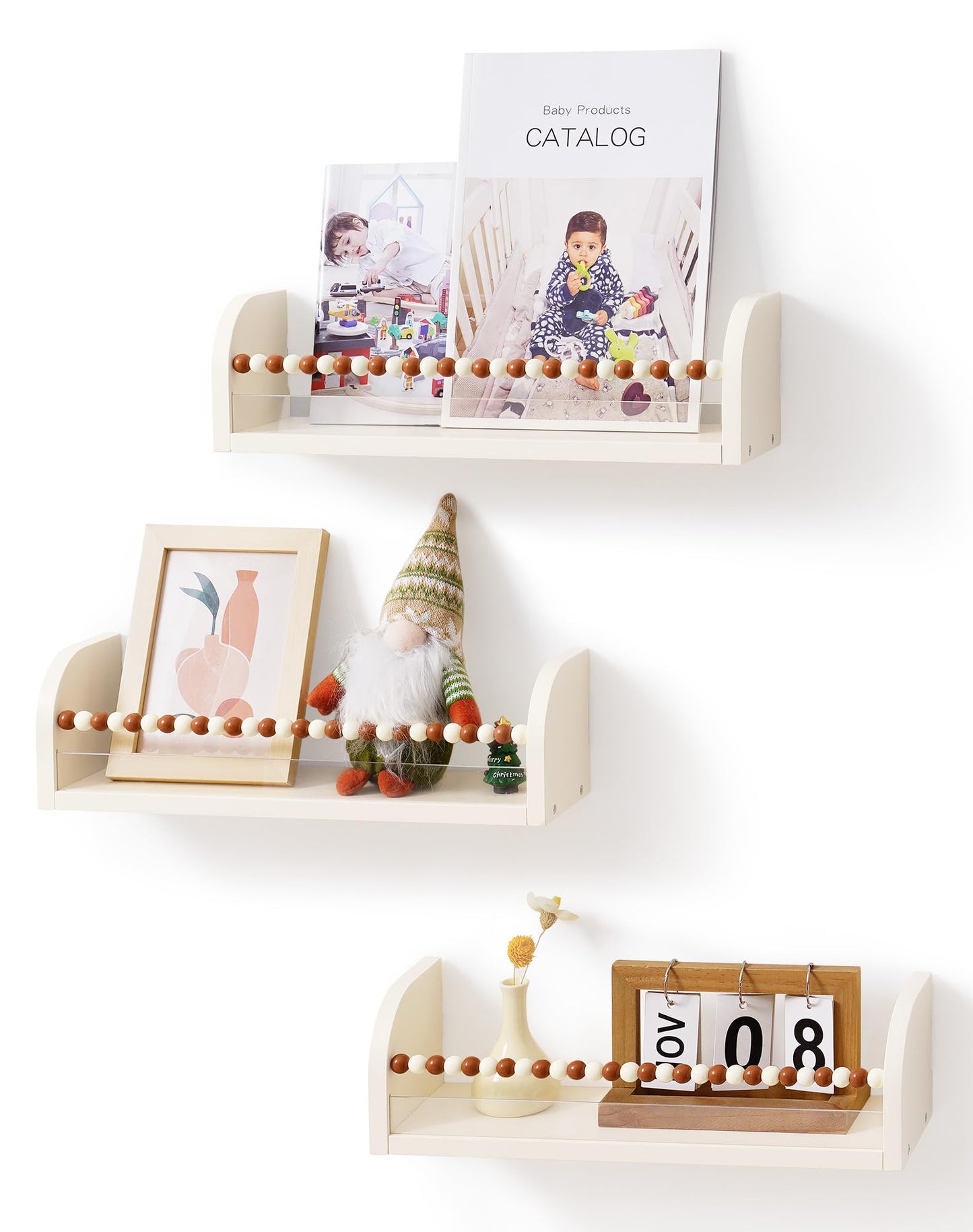 ROBUD Nursery Floating Shelves for Wall