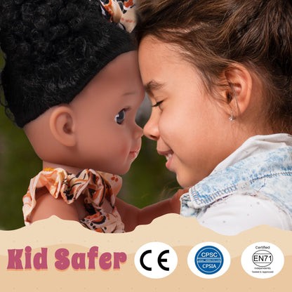 ROBUD Reborn Girl Baby Doll Black