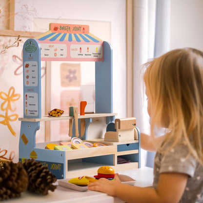 ROBUD Wooden Pretend Play Food Set for Kids