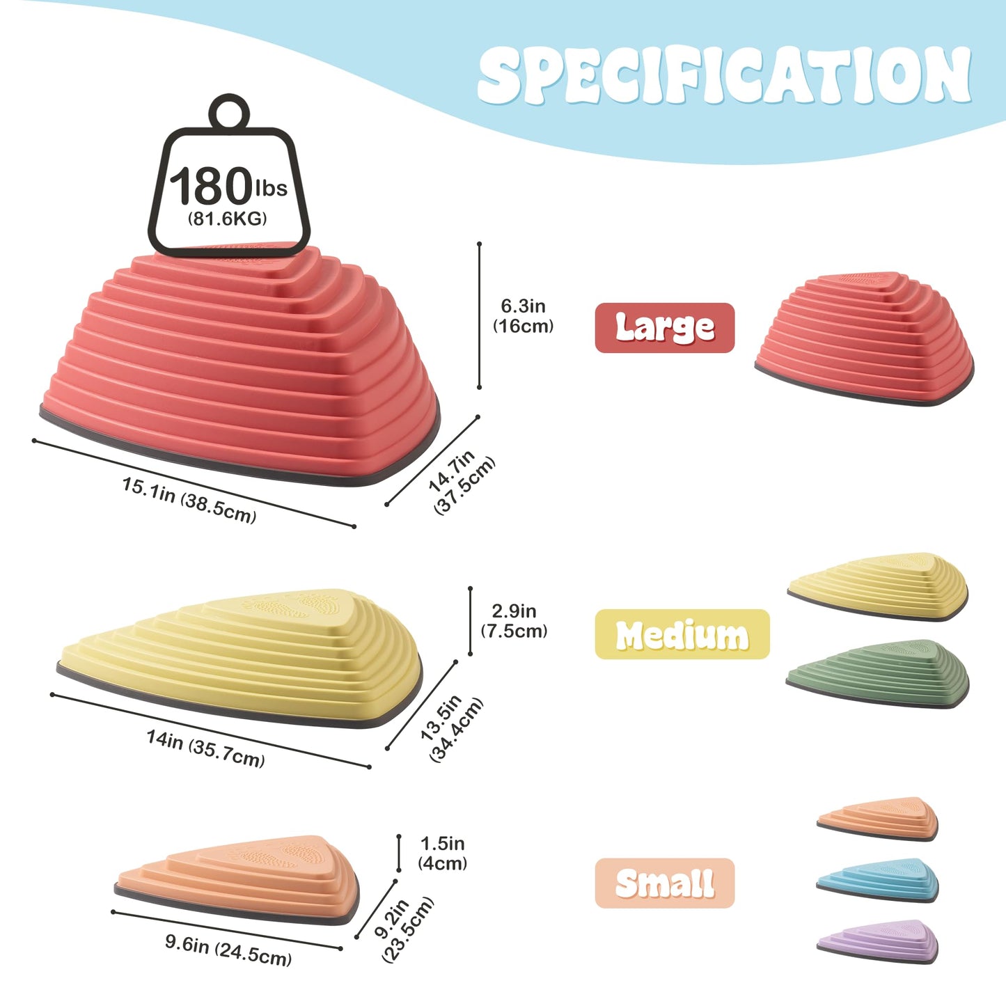 ROBUD Balance Stepping Stones for Kids & Toddlers