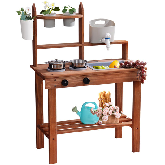 ROBUD Wooden Outdoor Kitchen Playset - Mud