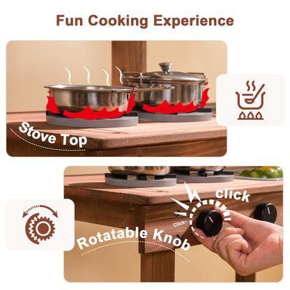 ROBUD Wooden Outdoor Kitchen Playset - Mud