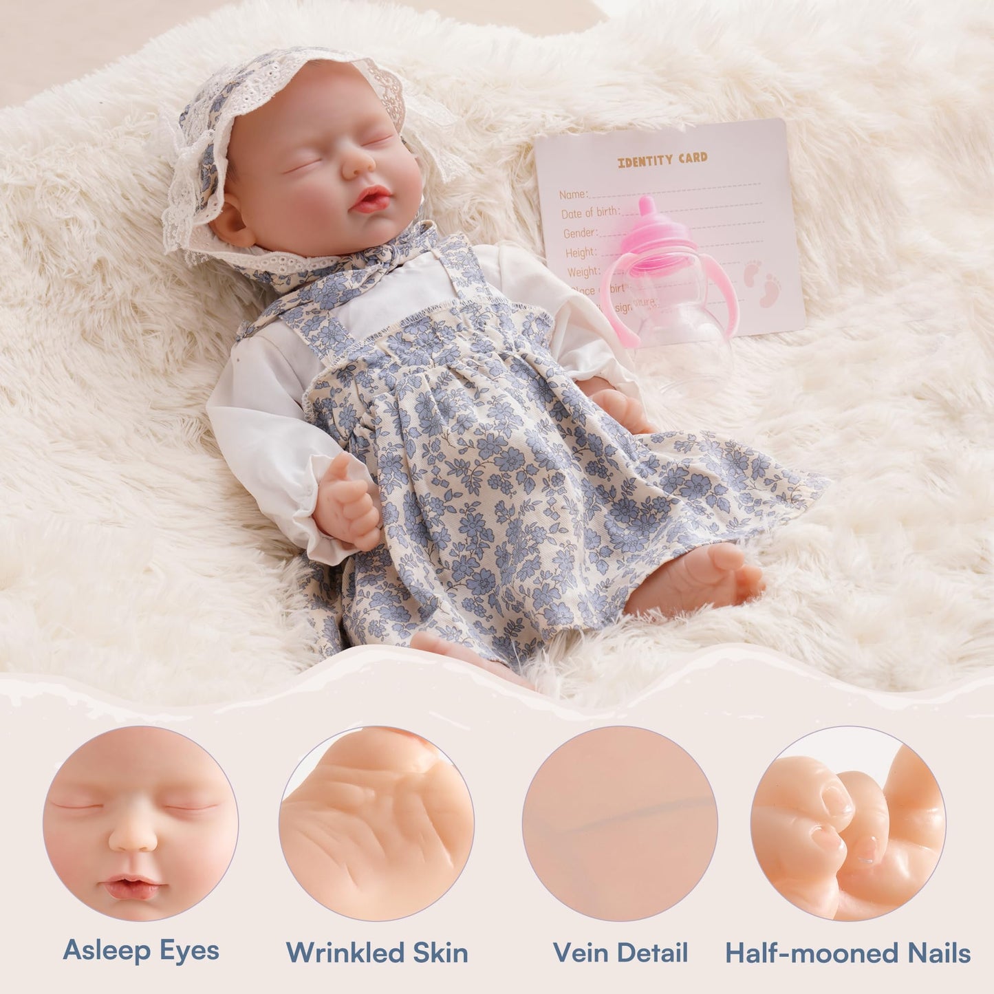 ROBUD 17-Inch Reborn Baby Doll
