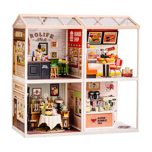 Rolife Super Creator Plastic Diy Mini House 4 in 1 Four Grid