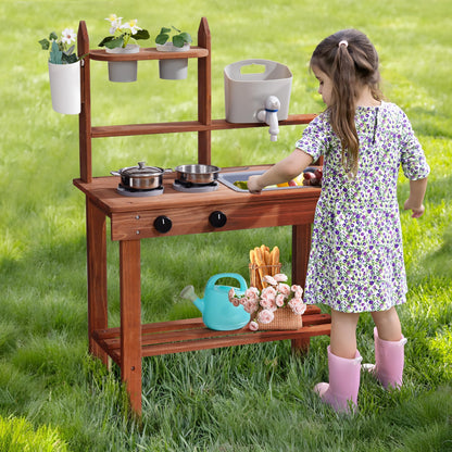 ROBUD Wooden Outdoor Kitchen Playset - Mud