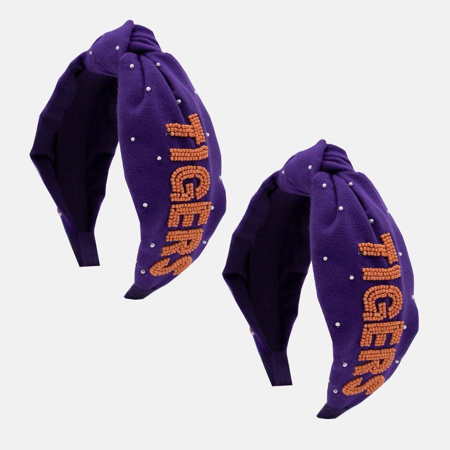 Clemson Beaded Headband