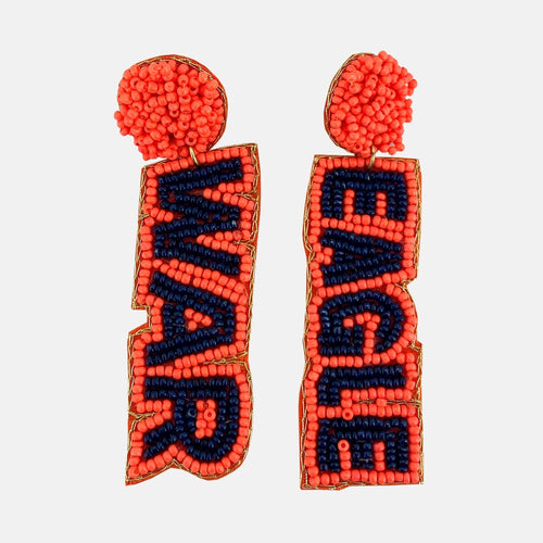 Auburn Beaded Earrings
