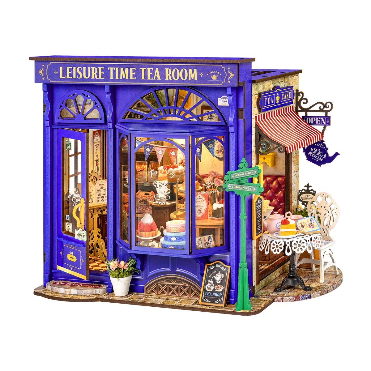 Rolife Leisure Time Tea Room DIY Miniature House DG171