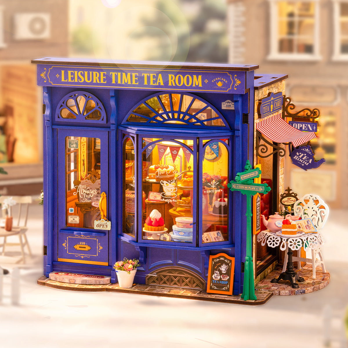 Rolife Leisure Time Tea Room DIY Miniature House DG171