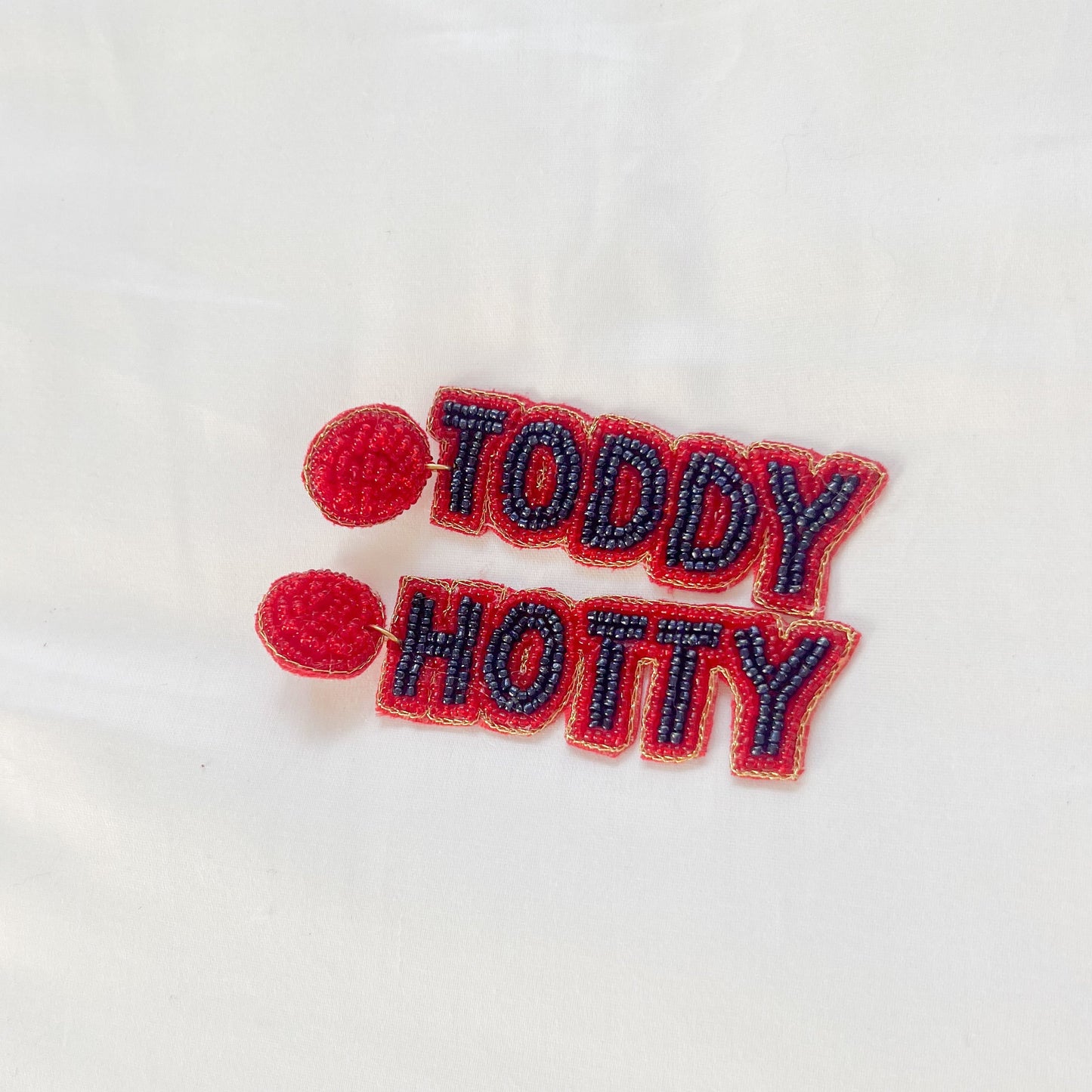 Ole Miss Beaded Earrings