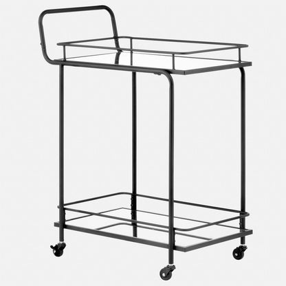 2-Tier Metal Bar Cart