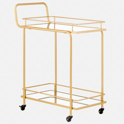 2-Tier Metal Bar Cart