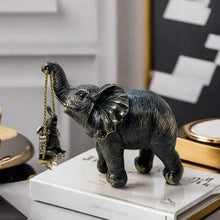 Qianqiu Mother and Child Elephant Figurine for Living Room Home Decoration