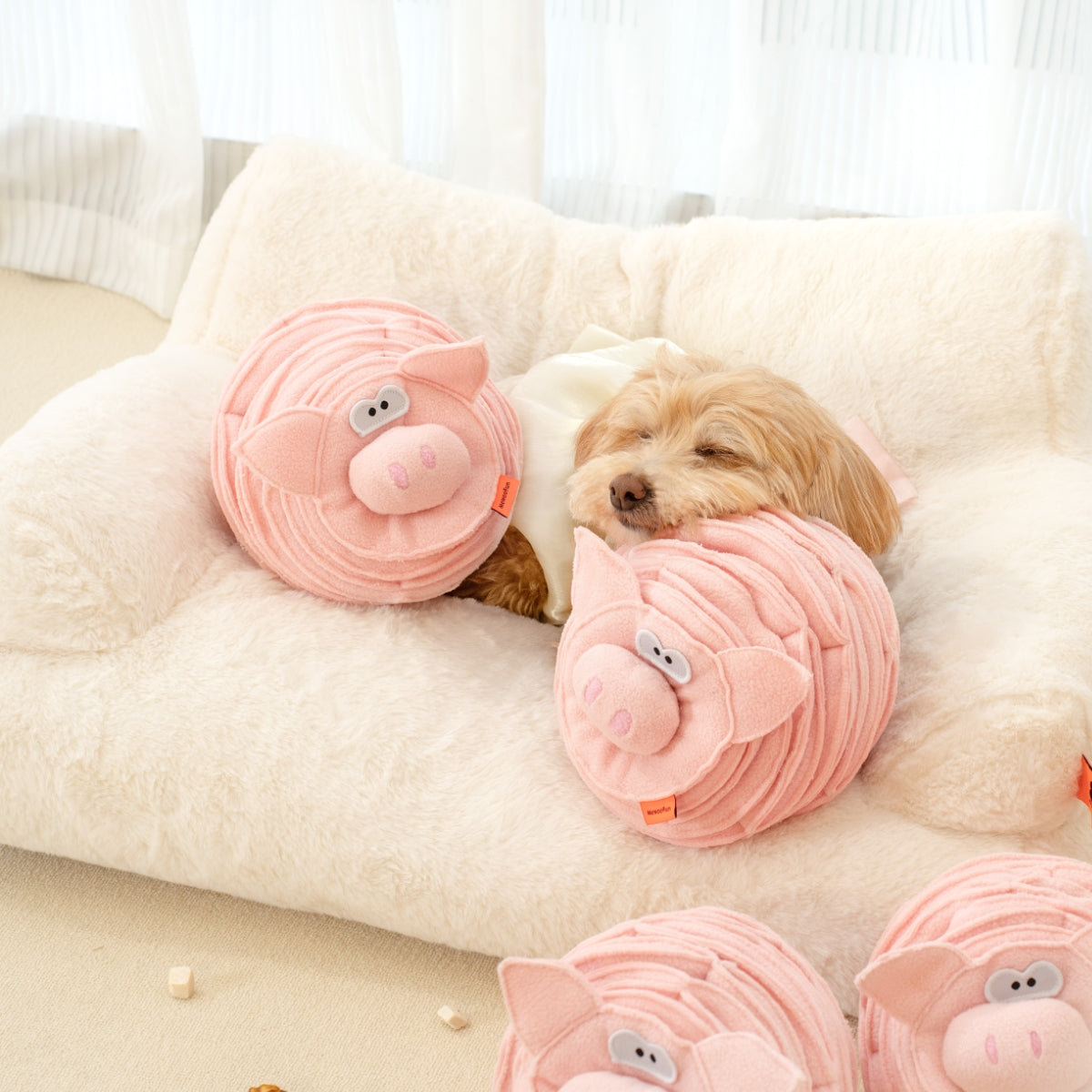 Pink Piggy Dog & Cat Snuffle Toy