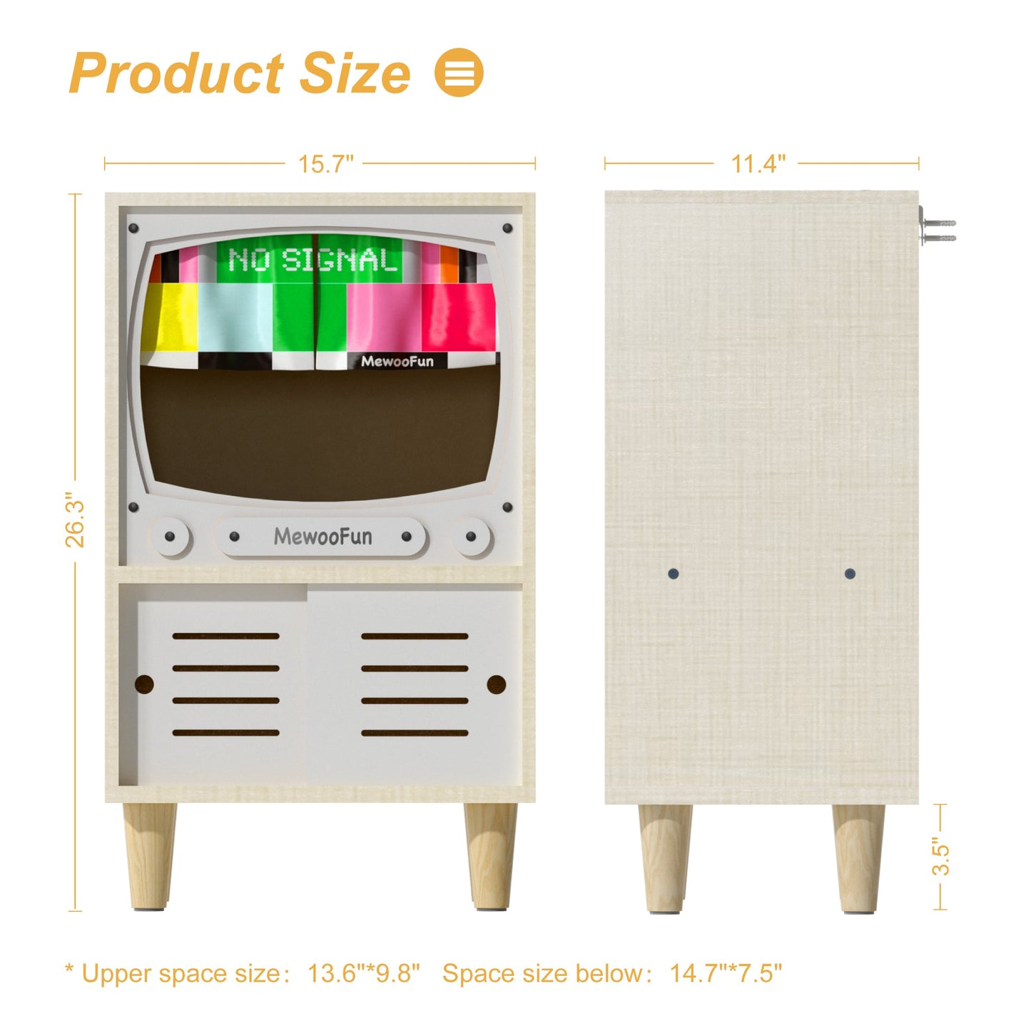 Wooden TV Cat House & Condo