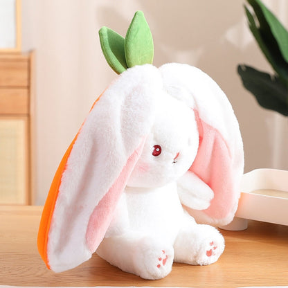Transforming Bunny – Strawberry & Carrot Dual-Form Plush Toy