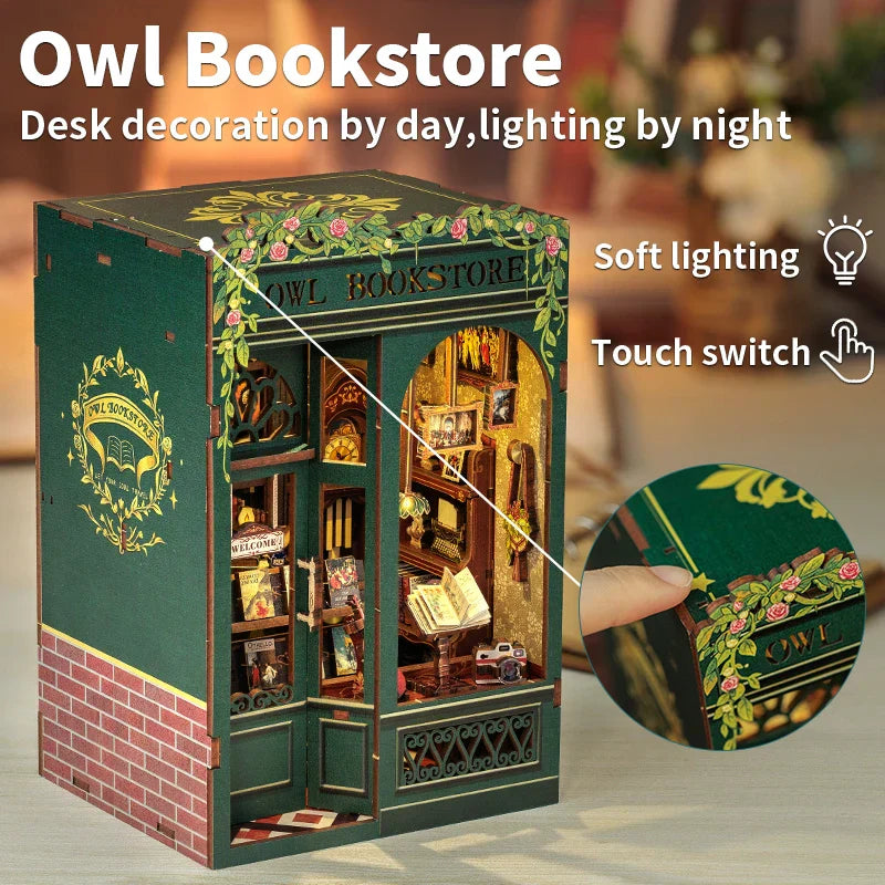 DIY Book Nook Kit | Owl Bookstore