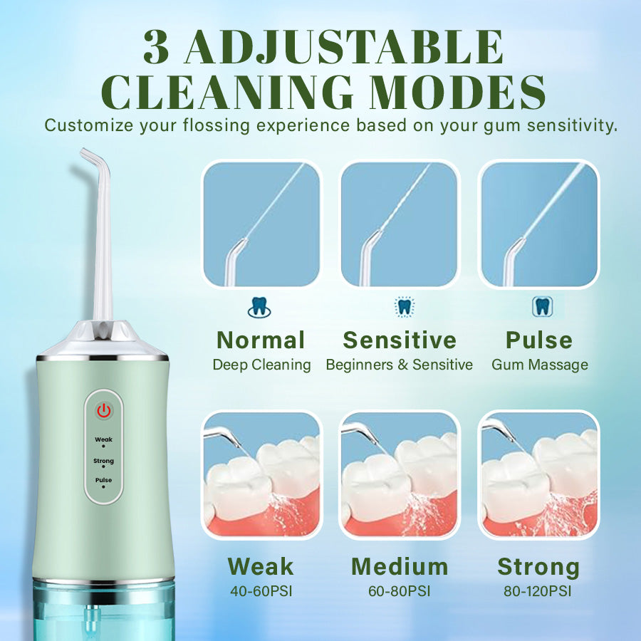 Seurico™ Water Dental Flosser Teeth Pick - Cordless Portable 4 Modes🦷