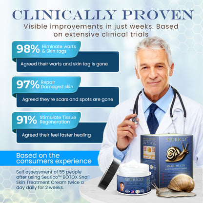 Seurico™ Snail Mucin Skin Treatment Cream (AAD Recommended👨‍⚕️)💖💟