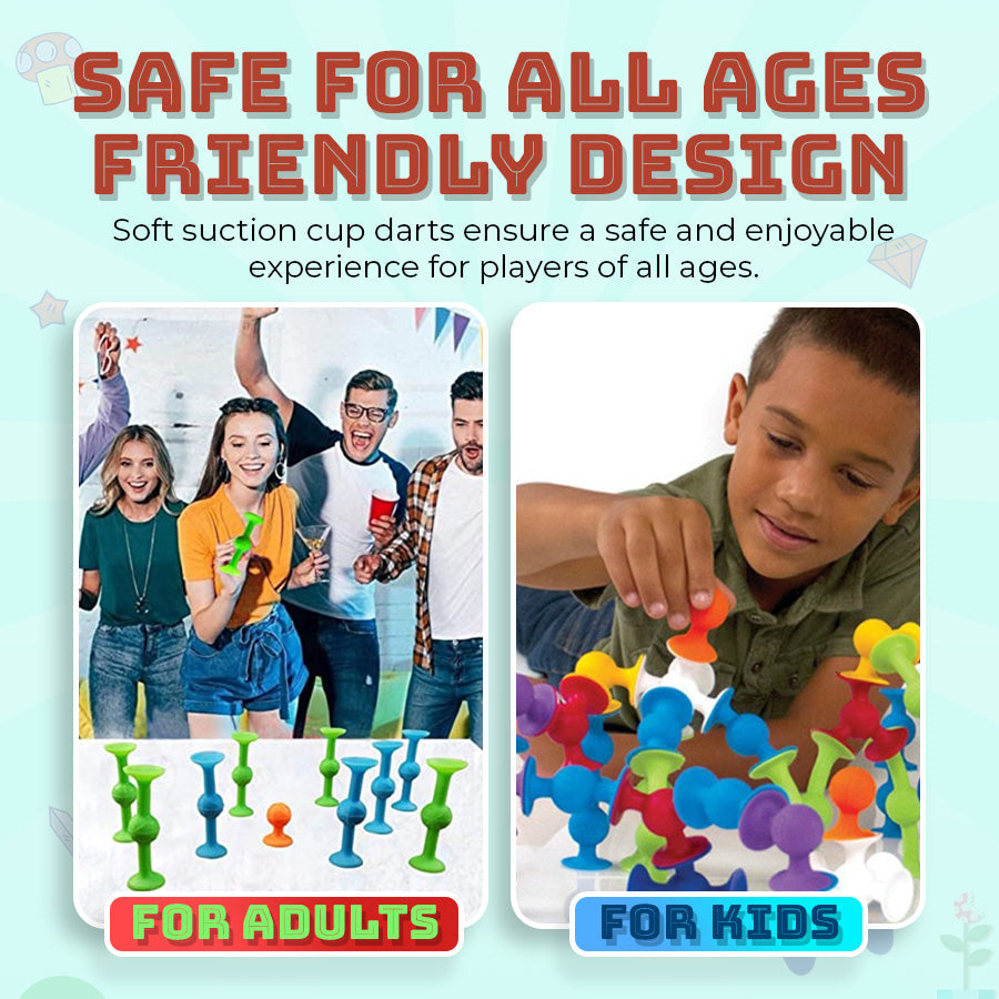 Seurico™ Suction Cup Dart Game – Family-Friendly Fun for Any Setting!