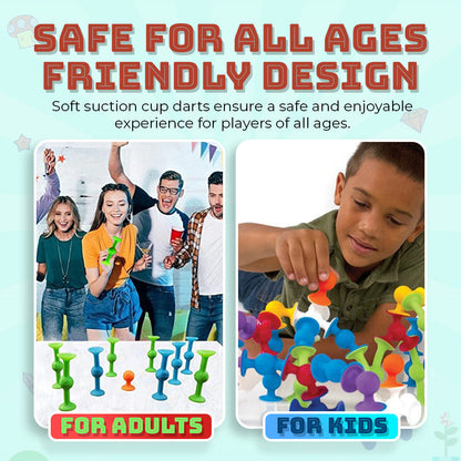 Seurico™ Suction Cup Dart Game – Family-Friendly Fun for Any Setting!