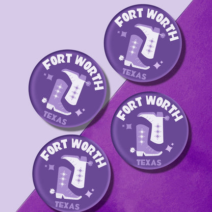 TCU Kickoff College Town Acrylic Drink Coasters