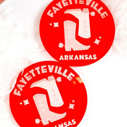 Arkansas Kickoff College Town Acrylic Drink Coasters