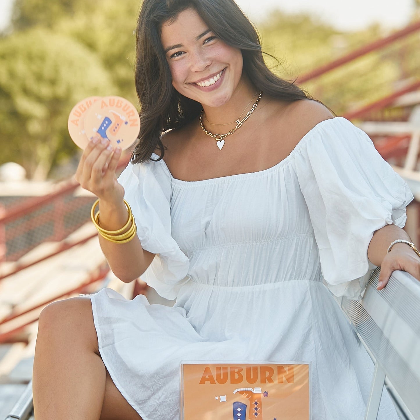 Auburn Kickoff College Town Acrylic Drink Coasters