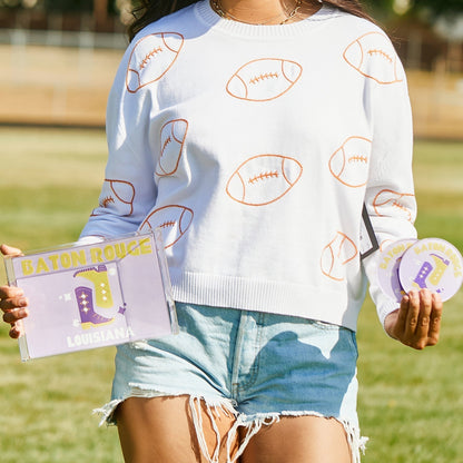 LSU Kickoff College Town Acrylic Drink Coasters