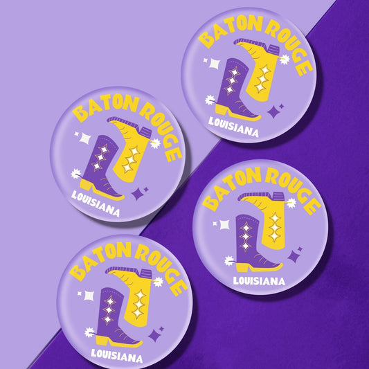 LSU Kickoff College Town Acrylic Drink Coasters