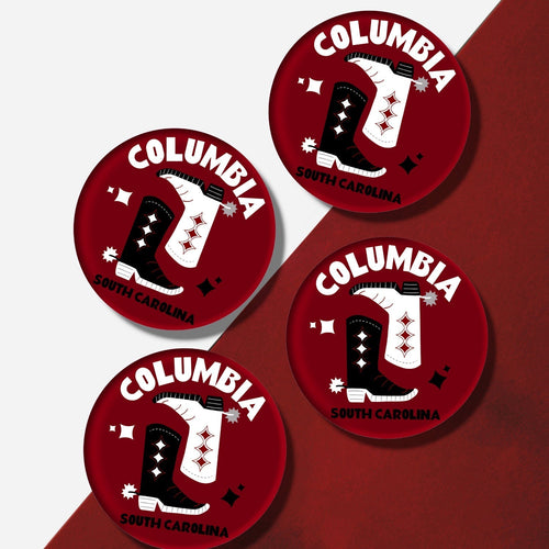 South Carolina Kickoff College Town Acrylic Drink Coasters