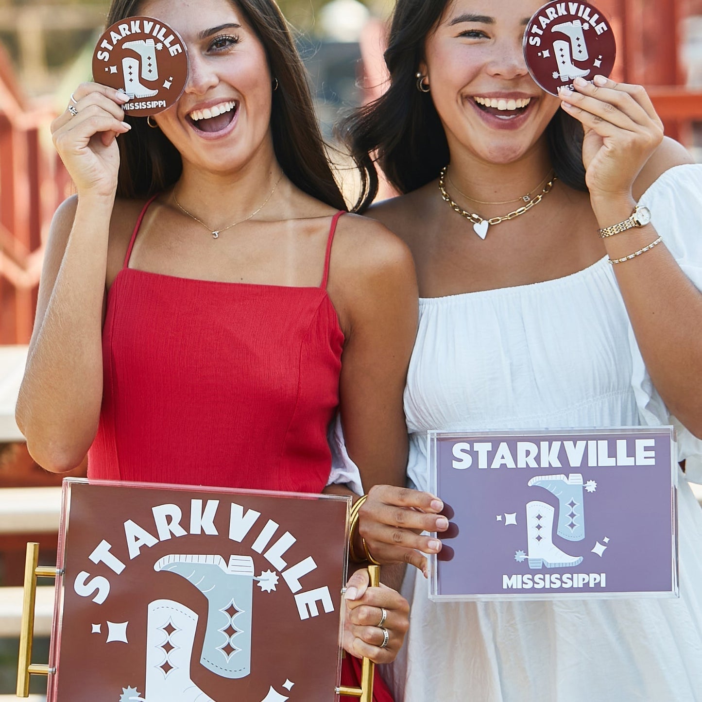 Mississippi State Kickoff College Town Acrylic Drink Coasters