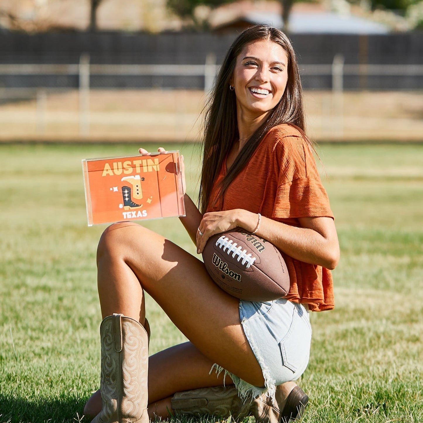Texas Kickoff College Town Small Acrylic Tray