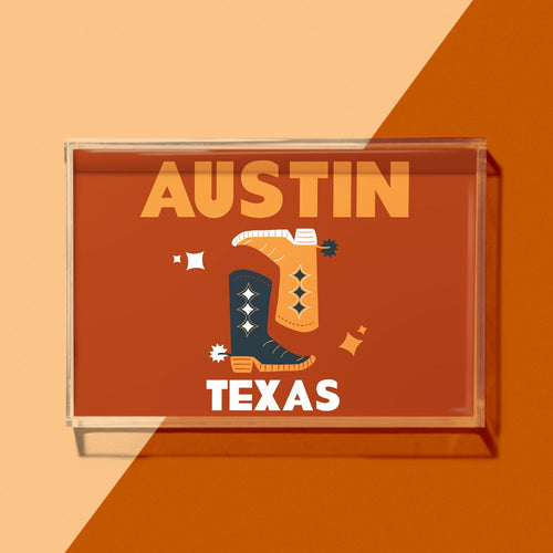 Texas Kickoff College Town Small Acrylic Tray